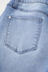 Mineral Wash Raw Hem High Waist Flared Jeans
